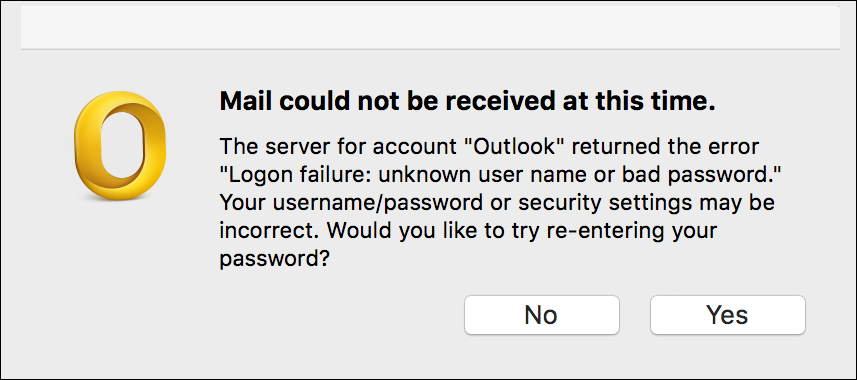 password requirements for mac mail on outlook